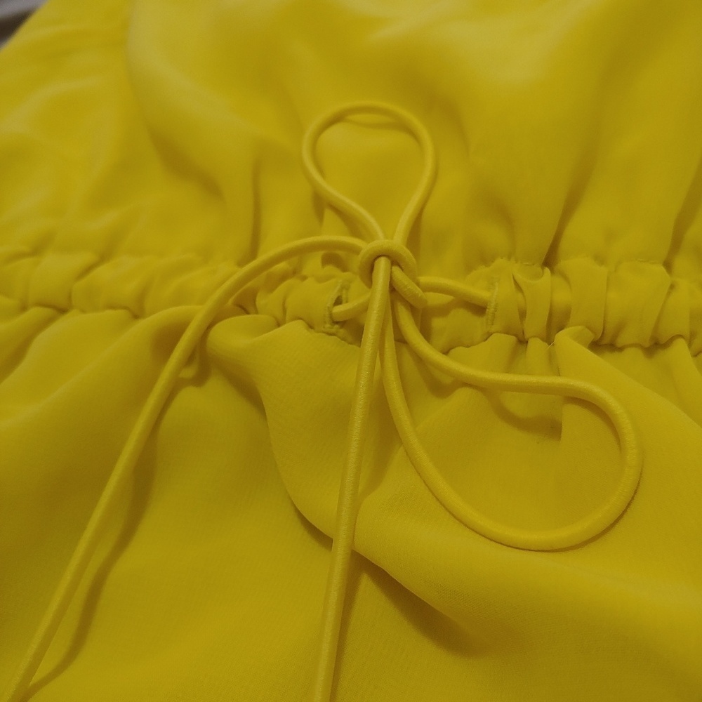 Worthington gently worn yellow peplum tank - Picture 3 of 5